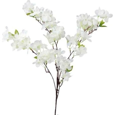 Umelá vetvička Čerešňa 90cm krémová