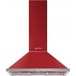 Smeg Аспиратор SMEG KPF9RD, Серия Portofino, 90 см, за монтаж на стена, Червен (KPF9RD)