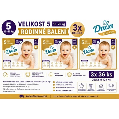 Dada Extra Care 5 108 ks 3×36 ks