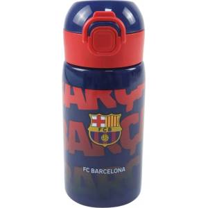 Barcelona fc Метална бутилка за вода FC Barcelona 500 мл - с вградена сламка, за деца над 3 години (580-00199)
