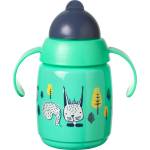 Tommee Tippee Неразливаща чаша със сламка Tommee Tippee - Superstar, 300 ml, зелена (TT.0222)