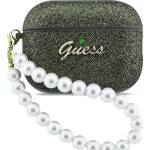 Guess Glitter Pearl Strap кейс за AirPods Pro 3 khaki (GUAP3GLGPSA)