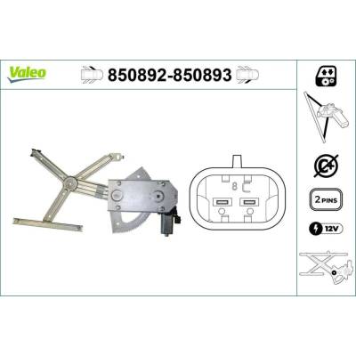 Zvedací zařízení oken VALEO 850892