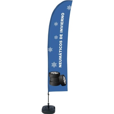Jansen Display Beach Flag Budget Wind Complete Set Winter Tires Spanish ECO, 1010 x 4305 mm