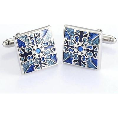 Amparo Miranda manžetové knoflíčky Shell Blue – Zboží Dáma