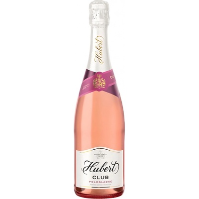 Hubert Club Polosladké Ružové 11,5% 0,75 l (čistá fľaša)