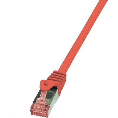 LogiLink Кабел S/FTP LOGILINK Cat6, LSZH, Мед, 0.25 м, Червен, AWG27, Двойно екраниран CQ2014S (CQ2014S)