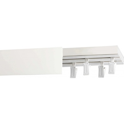 Rolmajster Stropná koľajnička krytom PVC Biela Stropná dvojitá 140cm