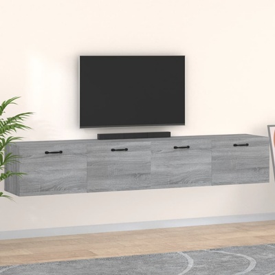 Nábytek XL Nástěnné skříňky 2 ks šedé sonoma 100 x 36,5 x 35 cm kompozit
