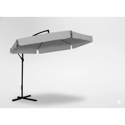 GARDEN LINE Zahradní slunečník boční BANANA 3m šedý CH5316 – Zboží Dáma