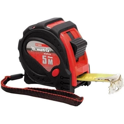 MTX Ролетка Status magnet 3 fixations, 5 m х 25 mm, гумиран корпус, магнитен накрайник MTX
