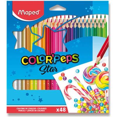 Maped Color'Peps trojhranné pastelky ergo 48 barev
