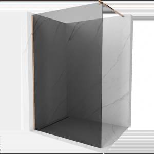 Mexen Kioto душ преграда Walk-in 110 x 200 см, графит 8 мм, розово злато - 800-110-101-60-40 (800-110-101-60-40)