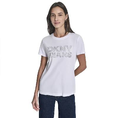Тениска DKNY DJ6T1692 short sleeve T-shirt - White (White / Silver)