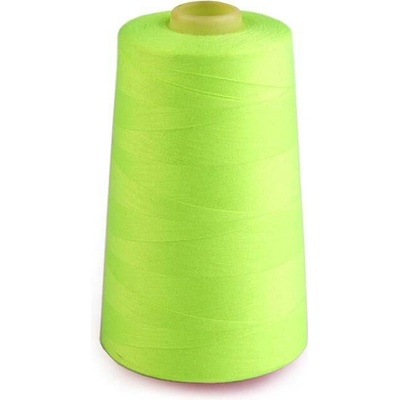 Polyesterové nitě pro overlocky i klasické šití návin 5000 yards PES 40/2 586 Lime Punch neon