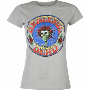 ROCK OFF дамска тениска Grateful Dead - Bertha Circle Vintage Wash СИВ - ROCK OFF - GRATETS08LG