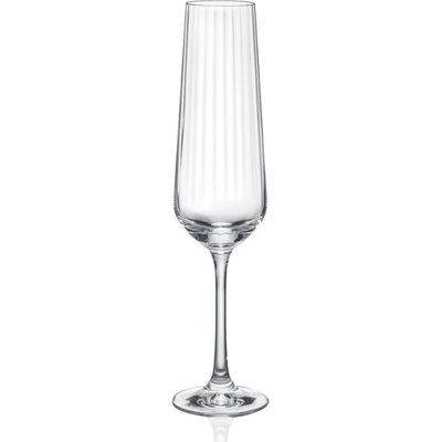 Crystalex Sklenice na šampaňské Sandra Optic 6 x 200 ml