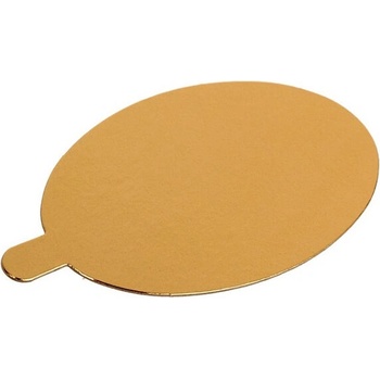 Image 1 of Veiras 50 Броя Кетъринг Подложки, Двулицеви, Златисто/Черен, 1.6 мм с дръжка