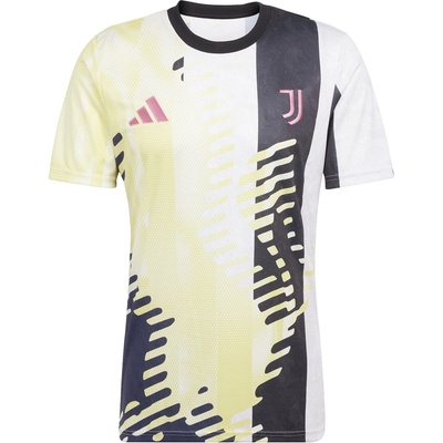 adidas Juventus Prematch Shirt 2024 2025 Adults - Yellow/Black