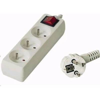 Power strip PremiumCord 3 sockets 5 m white (pp3k05)