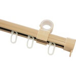 GARDINIA КОРНИЗ ВТОРО ПЕРДЕ gardinia u-ОБРАЗЕН 240см К-КТ С АКСЕСОАРИ БЕЖ (2805)