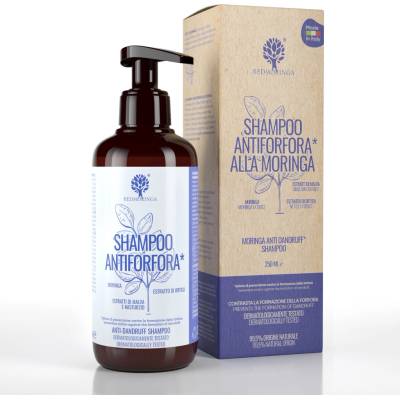 RedMoringa šampón proti lupinám s extraktom moringy, extraktom žihľavy a extraktom slezu 250 ml