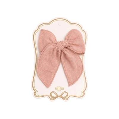 Mrs. Ertha Mašľa do vlasov z organickej bavlny Clay Pink