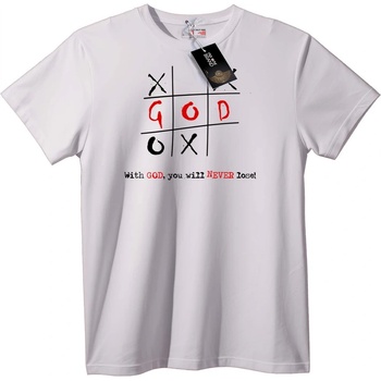 NOONEBRAND Тениска Бог Морски шах - M, White