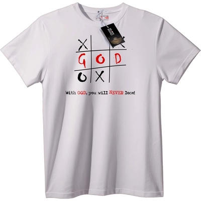 NOONEBRAND Тениска Бог Морски шах - M, White