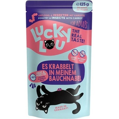 Lucky Lou Lifestage Adult s drůbežím mäsom a hmyzem 125 g