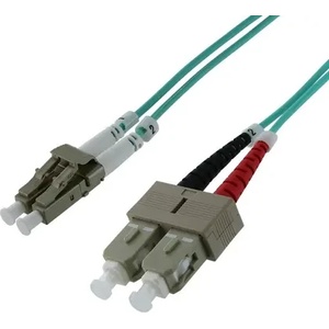 SeaMAX Оптична корда SeaMAX, 1m, LC-SC UPC, MM OM3 50/125, duplex, 2.0mm, LSZH (MM-PC-LC/SC-1-D-OM3)