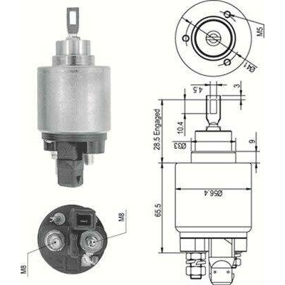 Elektromagnetický spínač, startér MAGNETI MARELLI 940113050343
