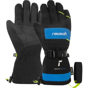 Reusch Детски ръкавици Reusch Kid's Maxim GORE-TEX Gloves - Black / Brilliant Blue / Safety Yellow - размер 5 (EU) (202-7198-0113)