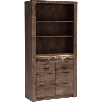 Bogdan Furniture Europe Етажерка Indianapolis I-5, тъмна пепел