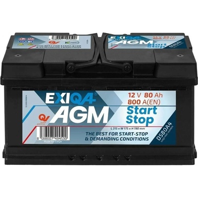 EXIQA AGM 12V 80Ah 800A D580A4
