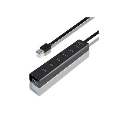 USB Hub Axagon USB / 7x USB 3.0 (HUE-SA7BP) černý