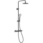 Roca Термостатна душ колона, EVEN-T, Round Brushed titanium black (A5A9A2ANM2)