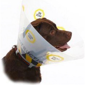 Kruuse Buster Design Collar Plastový ochranný límec s potiskem pro psy 25 cm