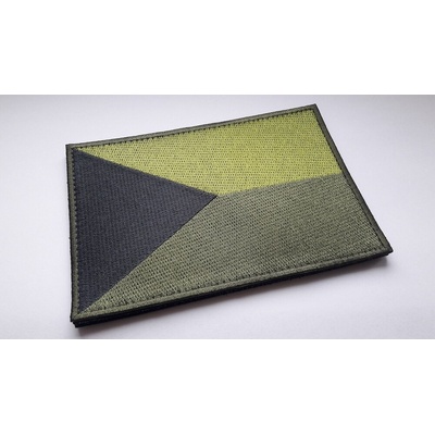 Vyšívaná vlajka na suchý zip Česká republika TA® 13 cm x 9 cm – Zelená – Zboží Dáma