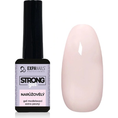 Expa nails Uv Led gel modelovací vícefázový gel strong narůžovělý 11 ml