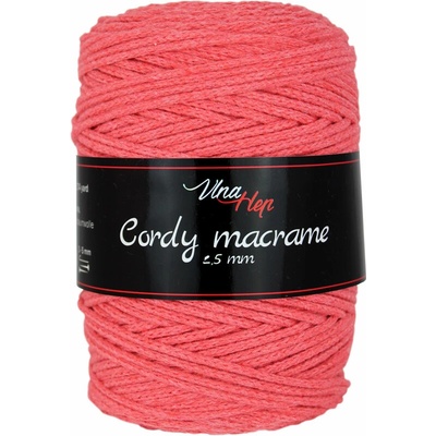 Vlna - Hep Cordy macrame 2,5 mm 8006 korálová