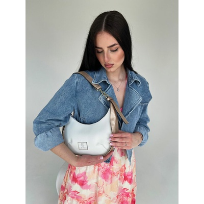 Kabelka na rameno GS-3790-white Biela