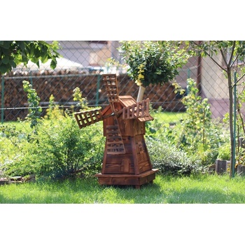 Veterný drevený mlyn 75 cm
