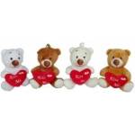 SUN-DAY Plush Teddy Bear with heart Kiss me 4 colors [mm: ] 120 Sun-Day (160911)
