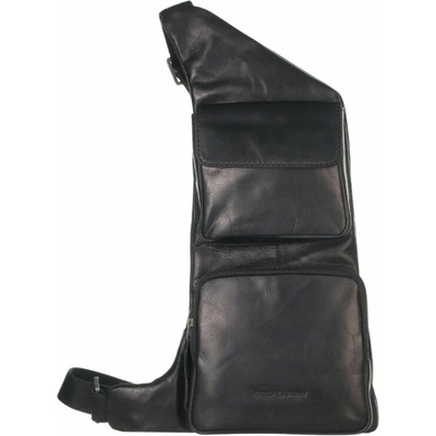 Greenburry Kožená body taška 1105-20 Black