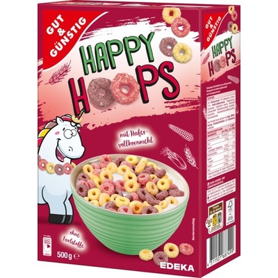 G&G HAPPY HOOPS celozrnné ovesné kroužky 750 g