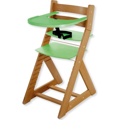 Hajdalánek Rostoucí židle Ela velký pultík dub světlý / zelená