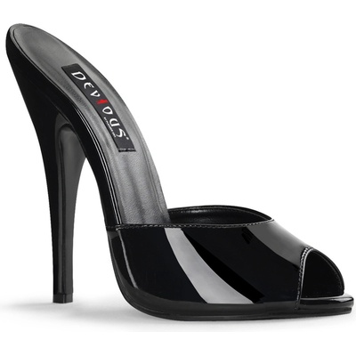 Pleaser USA Pleaser Domina-101 Blk Pat 37