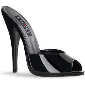 Pleaser USA Pleaser Domina-101 Blk Pat 37