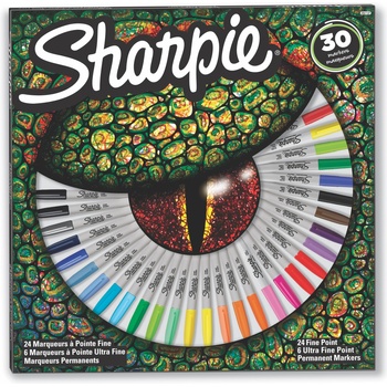 Sharpie Комплект перманентни маркери Sharpie Crocodile eye, 30 бр (28450-А-CROCODILE)